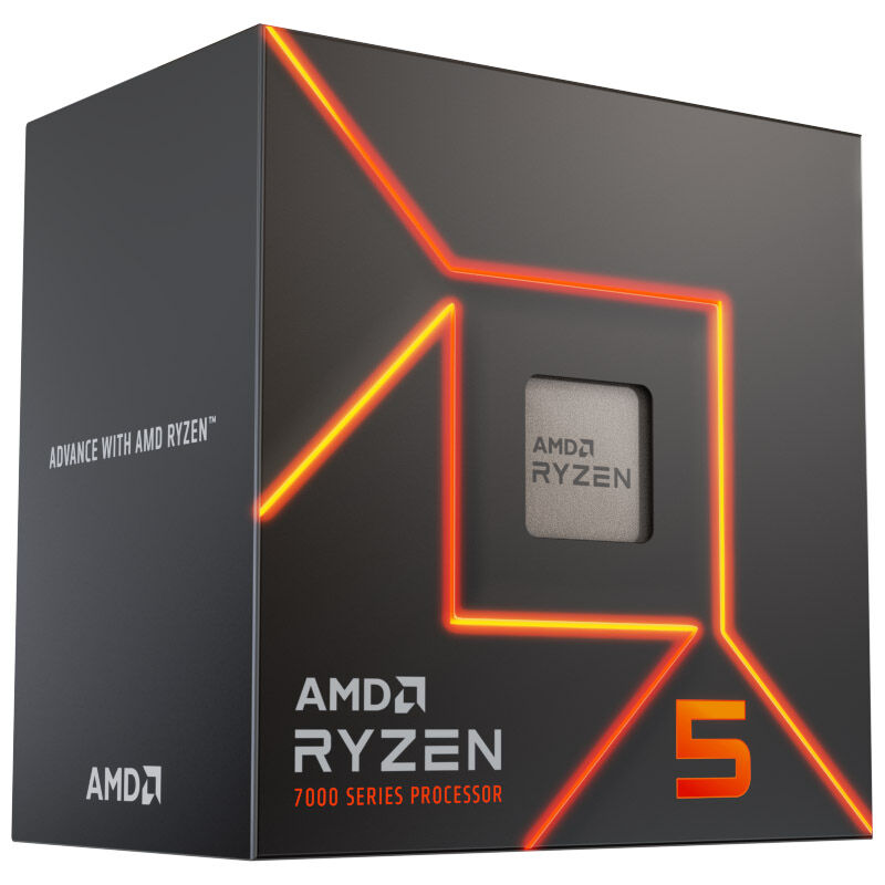 AMD Ryzen 5 7400 CPU, 6 Kerne, 4,3 GHz, Sockel AM5 (Raphael