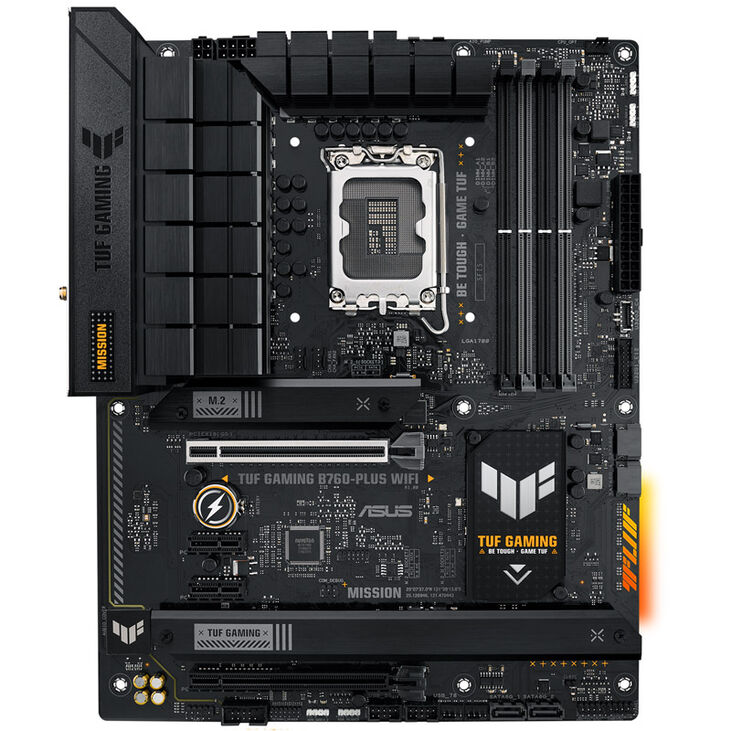 ASUS TUF Gaming B760-Plus WIFI motherboard, socket 1700, Intel B760, ATX, DDR5 image number 2