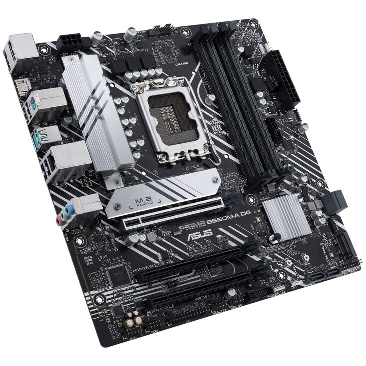 ASUS Prime B660M-A D4-CSM, Intel B660 Mainboard, Sockel LGA1700, DDR4 image number 1