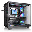 Thermaltake View 380 XL TG ARGB PC Case, Mid-Tower, ATX, ARGB, Tempered Glass - Black image number null