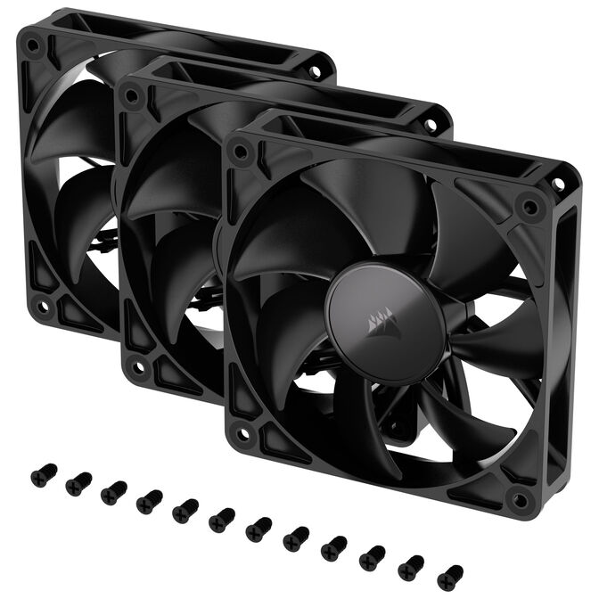 Corsair RS Series 120, PWM L&uuml;fter 3er Pack  - 120 mm, schwarz image number 13