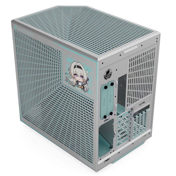 HYTE Y70 Firefly Japan Edition PC Case, Mid-Tower, E-ATX Tempered Glass - Silver image number 6