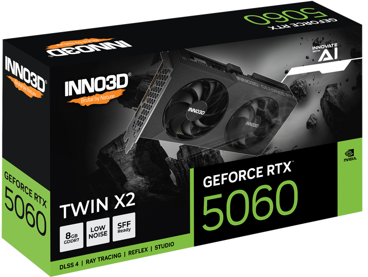 INNO3D GeForce RTX 5060 Twin X2, 8192 MB GDDR7 image number 2