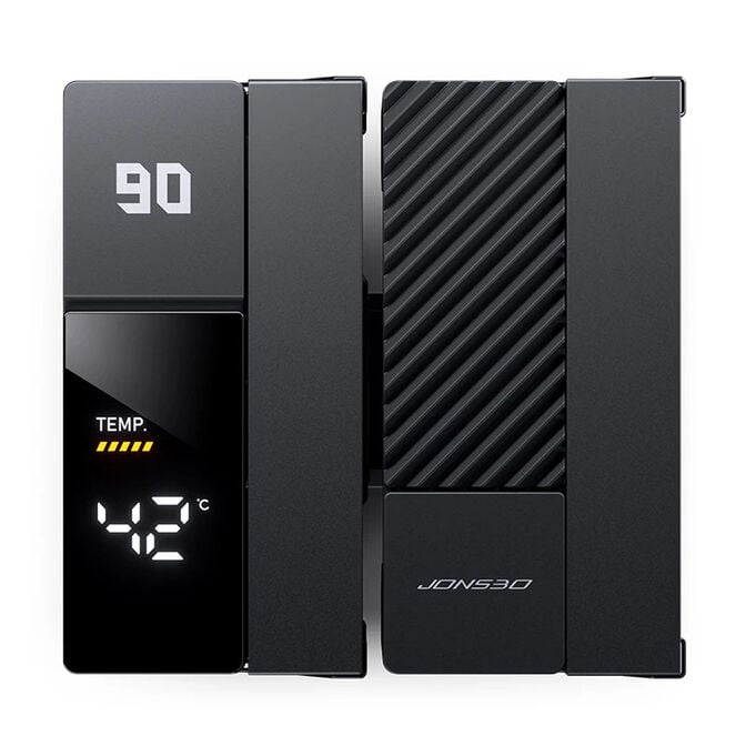 Jonsbo CC90 CPU Cooler, Dual Tower, 130mm PWM Fan, Segment Display - Black image number 5