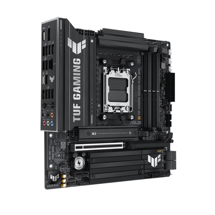ASUS TUF Gaming B850M-Plus WiFi Motherboard, Socket AM5, AMD B850, Micro-ATX, DDR5 image number 2