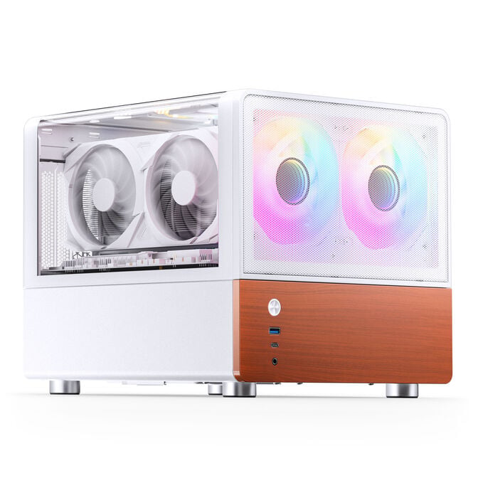 Jonsbo V12 PC Case, Mini Tower, Micro-ATX - White image number 8
