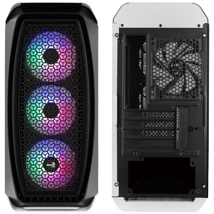 Aerocool Aero One Mini Frost Micro-ATX Gehäuse, Tempered Glass - weiß image number 2