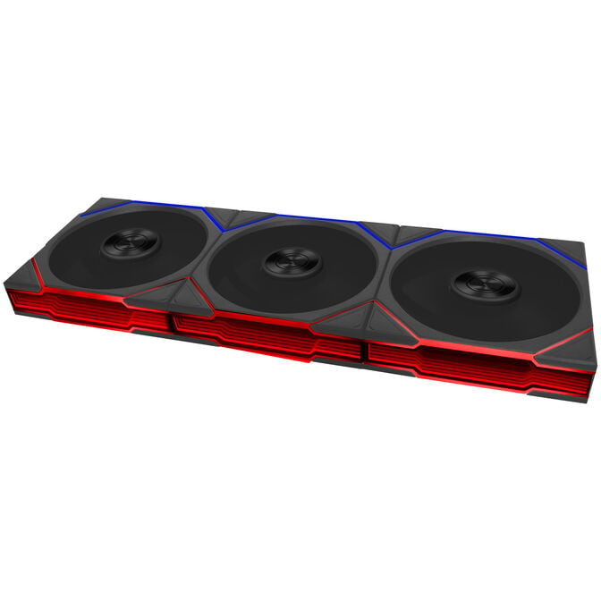 Lian Li UNI FAN TL FLEX Wireless Fan, ARGB - Reverse Blade 120mm, black, 3-pack with controller image number 0