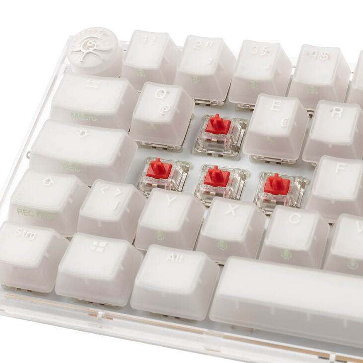 Ducky One 3 Aura White SF Gaming Tastatur, RGB LED - MX-Red image number 4