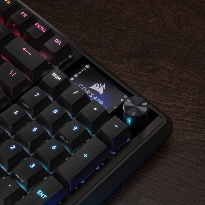 Corsair Vanguard 96 Wireless Gaming Keyboard, Mechanical, RGB, LCD Display, DE Layout - Black image number 15