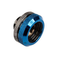 Bitspower Multi-Link Adapter Connection straight G1/4 inch female thread to 16mm OD hard tube - glossy black