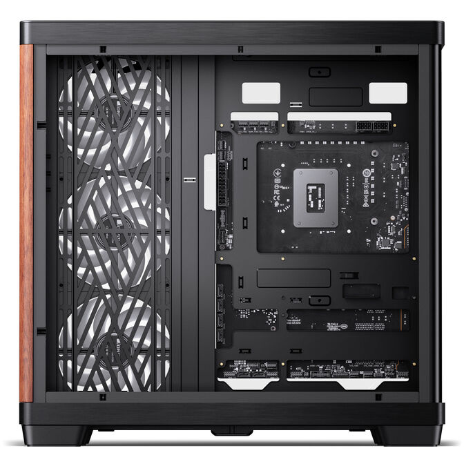 JONSBO TK‑4 Wood PC‑Geh&auml;use, Midi‑Tower, ATX, Tempered Glass - schwarz image number 12