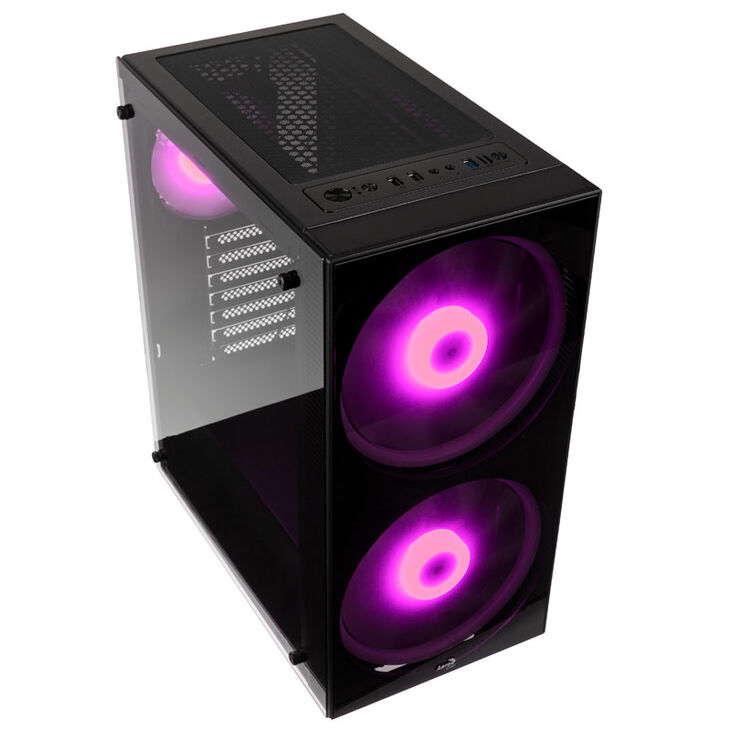 Aerocool PYTHON RGB Mid Tower - Black Window image number 1