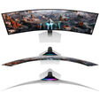 Samsung Odyssey OLED G9 G93SC, 49 Zoll Curved Gaming Monitor, 240 Hz, OLED, G-SYNC Compatible image number null
