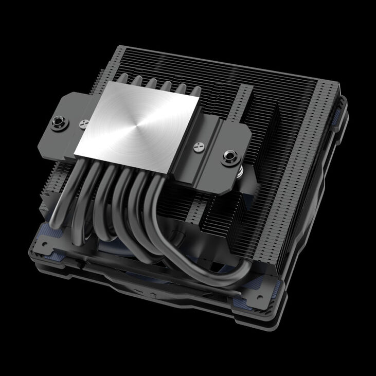 ALUCIA H6LS M2 CPU cooler - 120 mm, black / blue image number 2