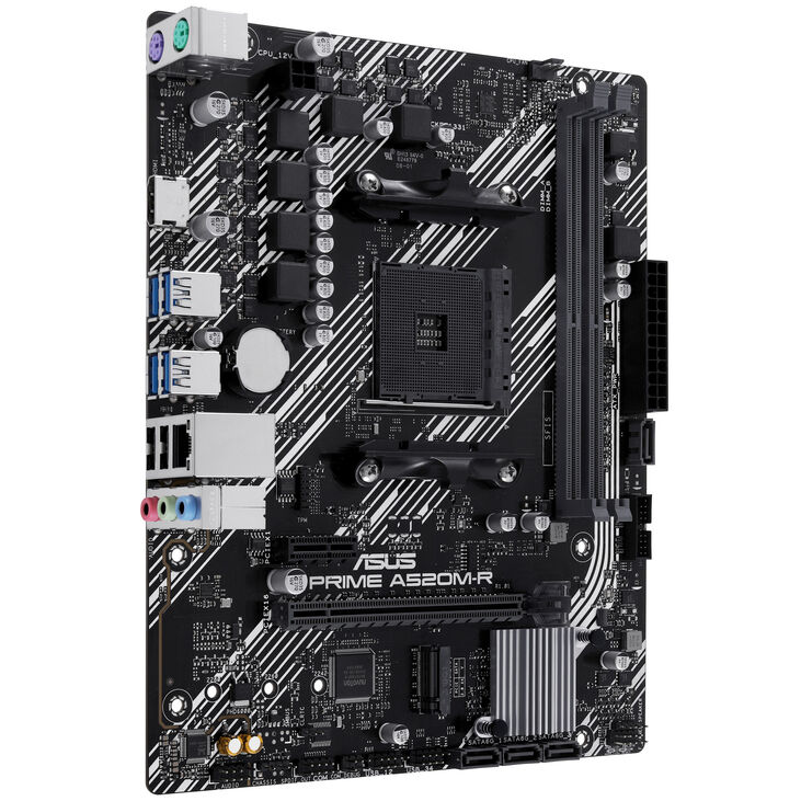 ASUS Prime A520M-R Motherboard A520 Chipset, Socket AM4, DDR4