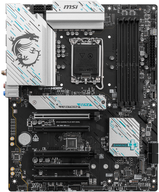 MSI B760 Gaming Plus WiFi, Intel B760 motherboard - Socket 1700, DDR4 image number 1