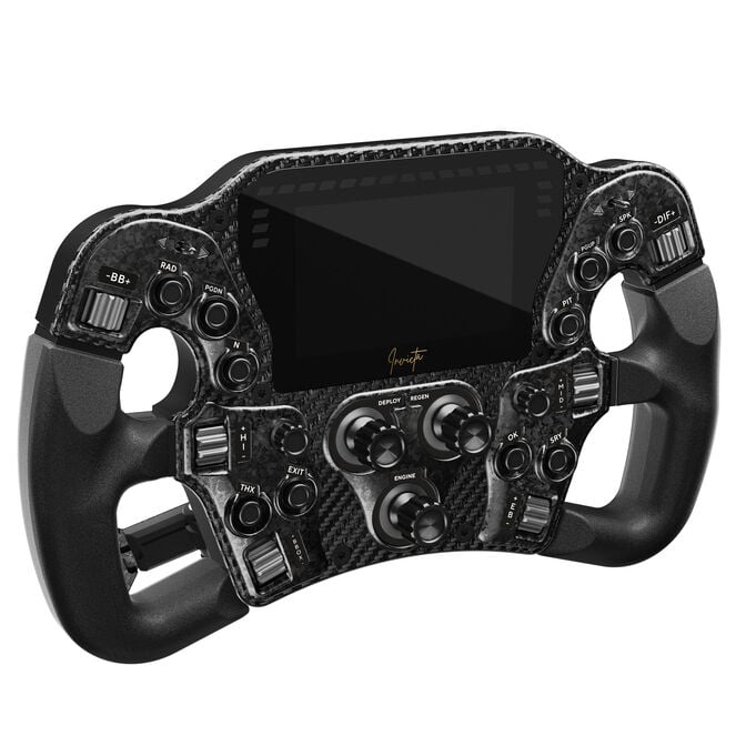 Asetek SimSports Invicta Formula Lenkrad - schwarz + The Invicta Wheelbase (27 Nm) image number 1