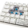 Ducky One 3 Classic Pure White SF Gaming Tastatur, RGB LED - MX-Blue image number null