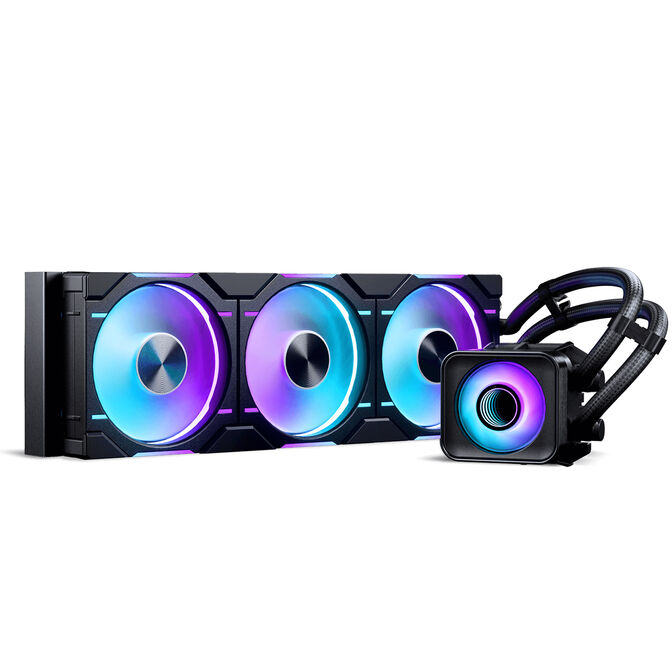 Phanteks GLACIER ONE 360D30 X2 DRGB AiO Water Cooling - 360mm, black image number 0