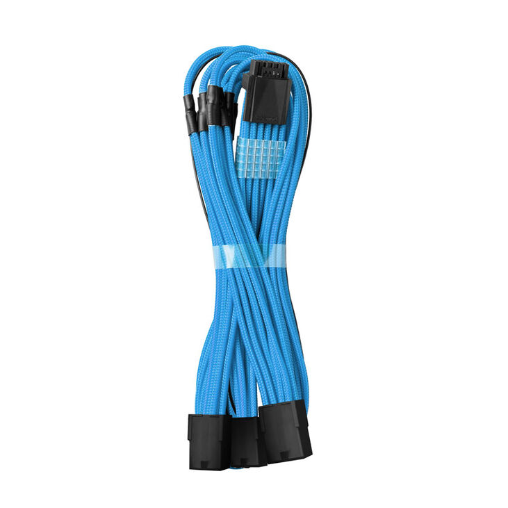CableMod PRO ModMesh 12VHPWR to 3x PCI-e Cable - 45cm, light blue image number 0
