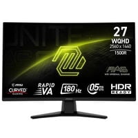 MSI MAG 274CQFDE, 27-inch QHD Curved Monitor, 180Hz, VA Panel, Adaptive-Sync