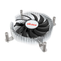 Akasa AK-CC6609EP01 Low Profile CPU Cooler - Socket LGA 1700, 21.8 mm height