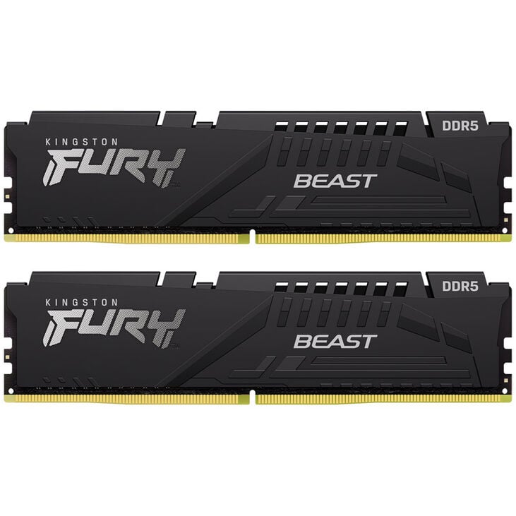 Kingston Fury Beast EX DDR5-5200 RAM, CL36, EXPO - 32 GB Dual-Kit, schwarz image number 1