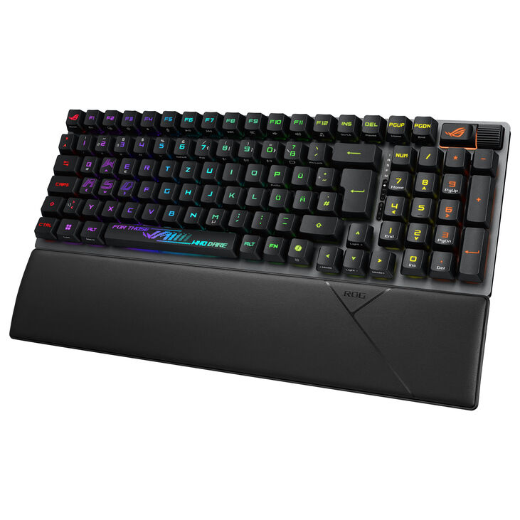 ASUS ROG Strix Scope II 96 RX Wireless Gaming Tastatur, 96%, RGB - schwarz, ROG RX RED image number 2