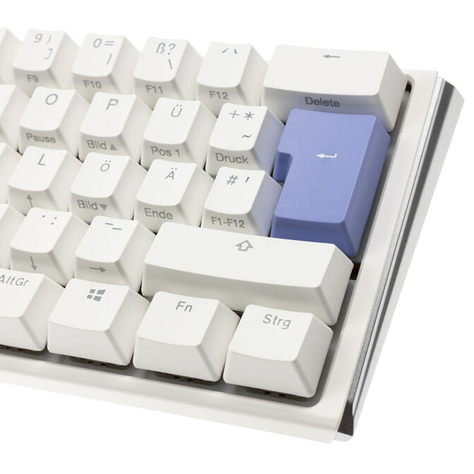 Ducky One 3 Classic Pure White Mini Gaming Keyboard, RGB LED - MX-Blue image number 6