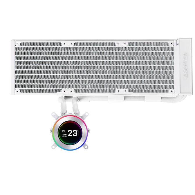 Lian Li HYDROSHIFT II LCD-C 360N Fanless ARGB AiO Wasserk&uuml;hlung - wei&szlig; image number 0
