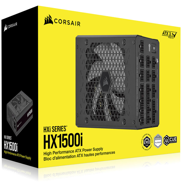 Corsair HXi Series (2025) HX1500i Netzteil 80 PLUS Platinum Netzteil, modular, ATX 3.1, PCIe 5.1 - 1.500 Watt, schwarz image number 13