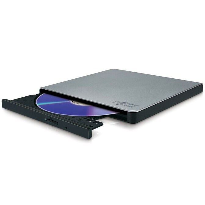 LG GP57ES40 external slimline DVD-RW drive, silver, USB 2.0 image number 1
