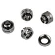 Corsair Hydro X Series XF Hardline fitting straight G1/4 inch to 12mm OD hard tube - 4 pack, chrome image number null