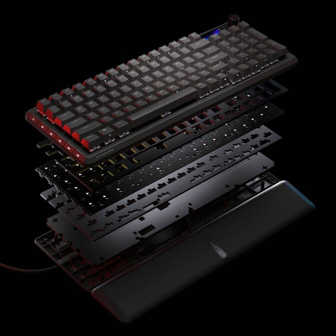 Corsair Vanguard Pro 96 Gaming-Tastatur, RGB - MGX Hall-Effect-Switches, schwarz, ISO image number 18