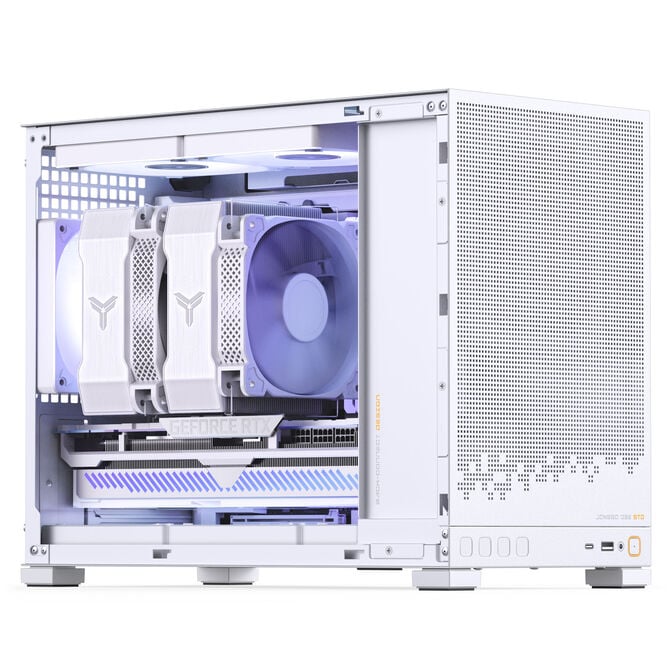 Jonsbo D32 STD White PC-Geh&auml;use, Mini-Geh&auml;use, mATX, Tempered Glass - wei&szlig; image number 5