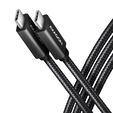 AXAGON BUCM32-CM20AB Kabel USB-C 3.2 Gen 2 auf USB-C 3.2 Gen 2, schwarz - 2m image number null