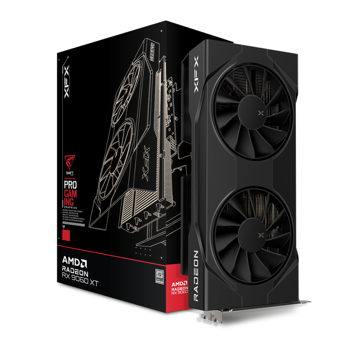 XFX Swift Radeon RX 9060 XT OC Gaming Edition, 16384 MB GDDR6 image number 0