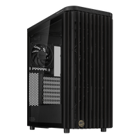 ASUS ProArt PA401 Wood Edition PC Case, Mid Tower, ATX, Tempered Glass - black
