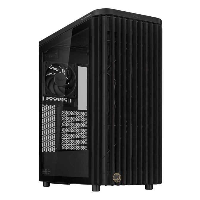 ASUS ProArt PA401 Wood Edition PC-Geh&auml;use, Midi-Tower,  ATX, Tempered Glass - schwarz image number 0