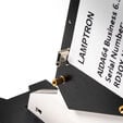 Lamptron vertical GPU holder with display - black image number null