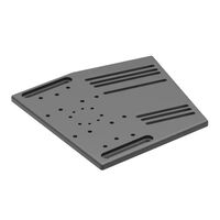 Sabelt Shifter & Handbrake Plate, Aluminium-Platte - schwarz
