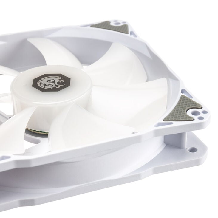 Bitspower Notos RGB PWM Fan, 120mm - white, 5-pack image number 4