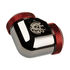 Bitspower Adapter 90 Degree 12mm OD Hardtube to 12mm OD Hardtube - glossy black/red image number null