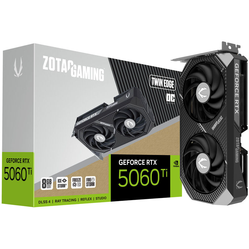 ZOTAC GAMING GeForce RTX 5060 Ti Twin Edge OC, 8192 MB GDDR7