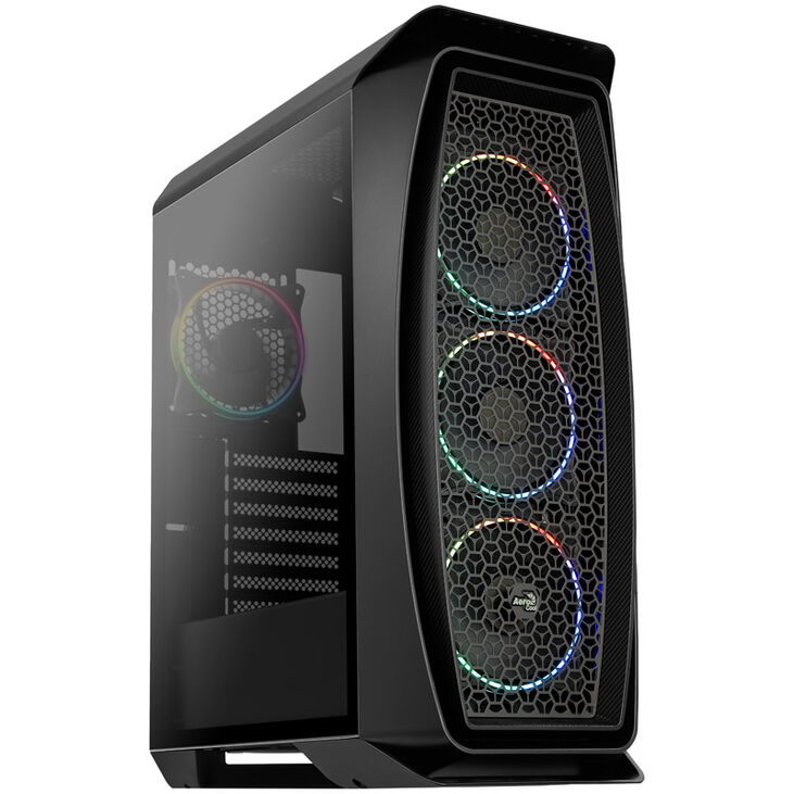 Aerocool Aero One Eclipse Midi-Tower, Tempered Glass - schwarz image number 0
