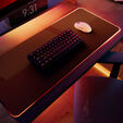 Hyte CNVS Intense Play Mat qRGB Gaming Mousepad - black image number null