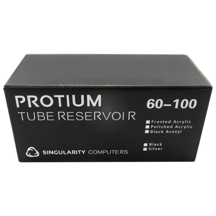 Singularity Computers Protium Ausgleichsbehälter 100 mm - Acetal, schwarz/silber image number 6