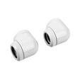 Corsair Hydro X Series XF Hardline Adapter 90 Grad 14mm AD auf 14mm AD Hardtube - 2er Pack, wei&szlig; image number null