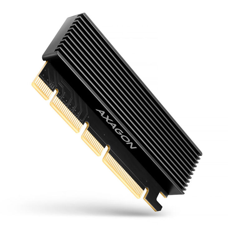 AXAGON PCEM2-XS PCI-E 3.0 16x - M.2 SSD NVMe, 80 mm SSD - low profile image number 0